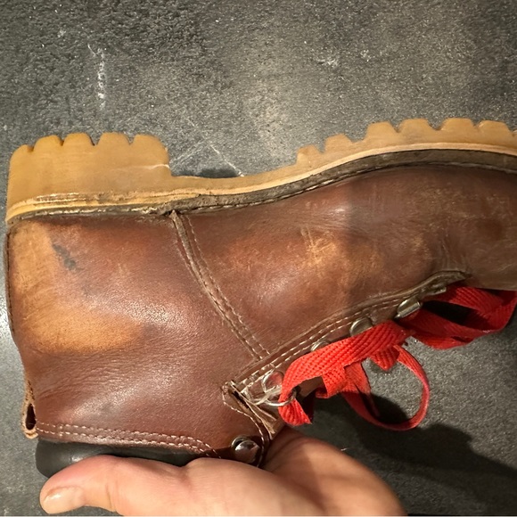 Women’s vintage all leather hiking boots size 6.5 - Picture 10 of 12